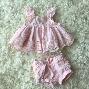 Baby Gap pink 2 piece outfit